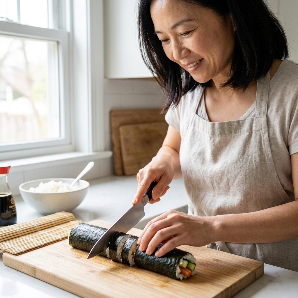 Japanese Sushi Rolls at Home